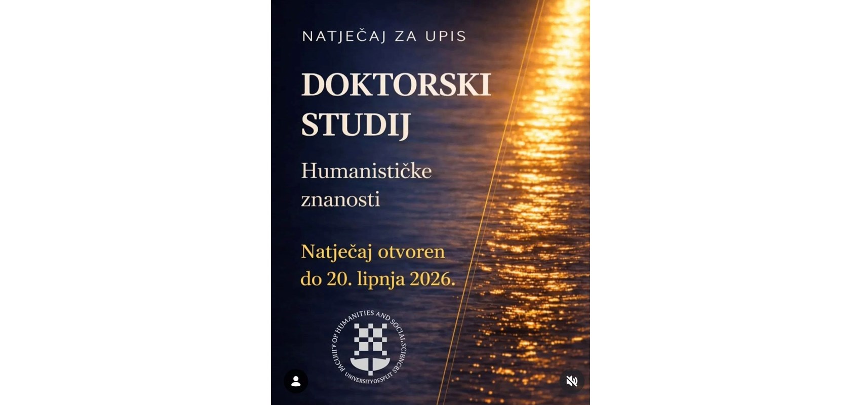 Raspisan natječaj za upis doktorskog studija Humanističke znanosti